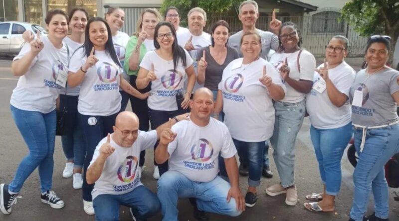 Chapa 1, 'Servidor Unido é Sindicato Forte' do Sindiscam