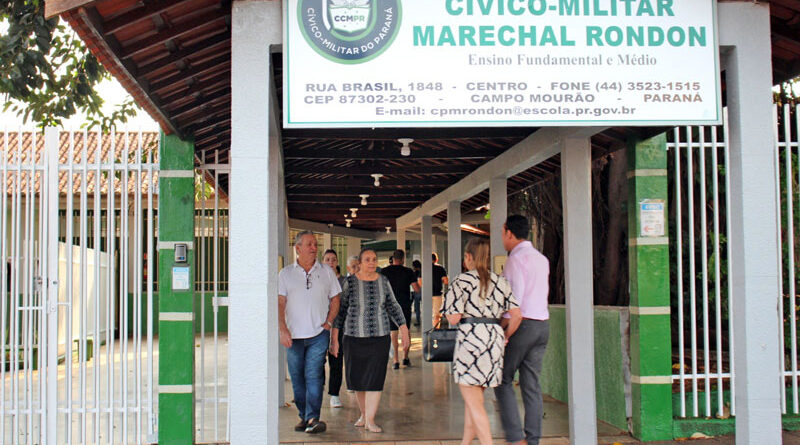 Fachada do Colégio Estadual Cívico-Militar Marechal Rondon