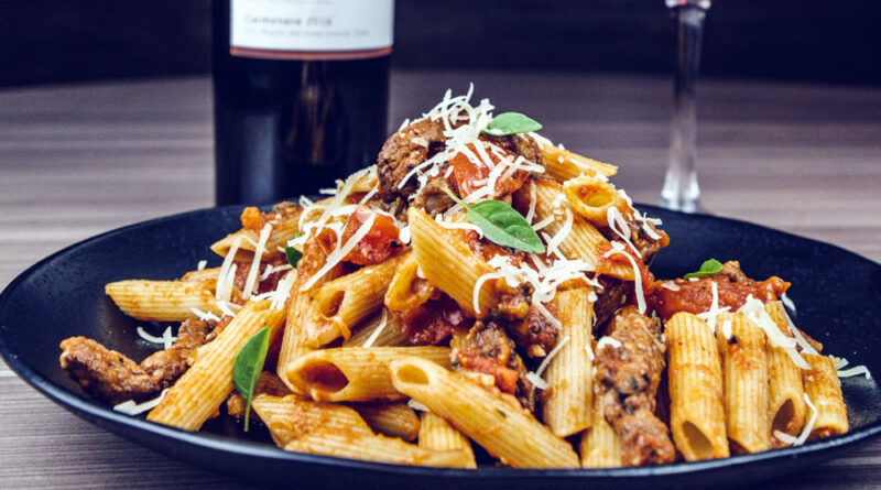 Prato com macarrão